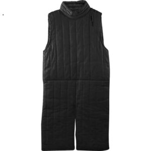 Collared Sleeveless Gambeson - Black