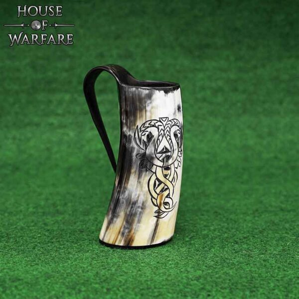 Viking Serpent Medieval Horn Tankard