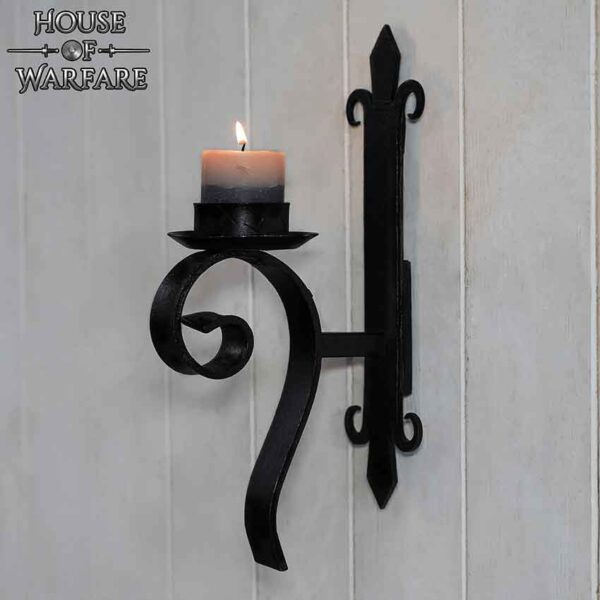 Medieval Fleur de Lis Candle Sconce