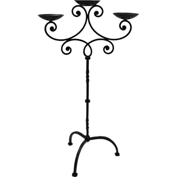 Large Medieval Iron Candelabra