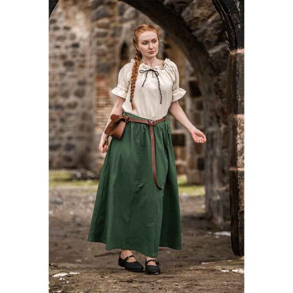 Amelia Medieval Blouse - Natural