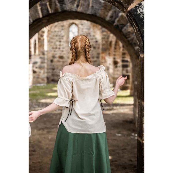 Amelia Medieval Blouse - Natural