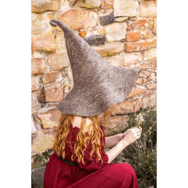 Glinda Wool Witch Hat - Brown