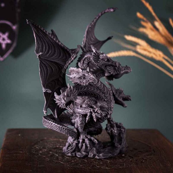 Dark Hydra Dragon Statue