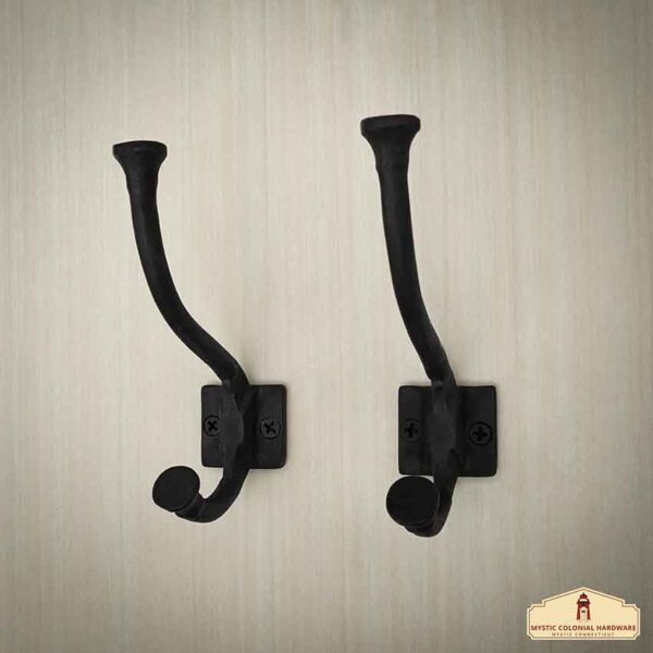 Cast Iron Traditional Wall Hook - Set of 2