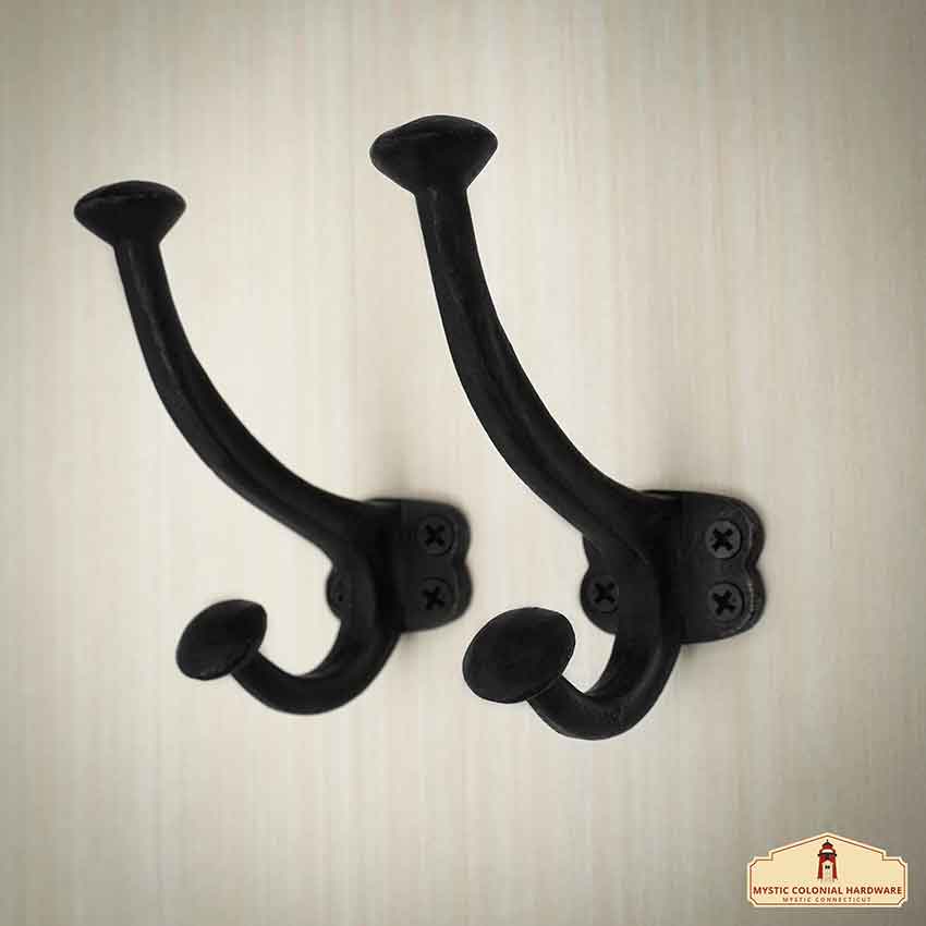 2pc Elephant Vintage Cast Iron Wall Hooks Antique Finish Metal Clothes  Business Animal Head Decorative Hanger Home Accessories, Hook