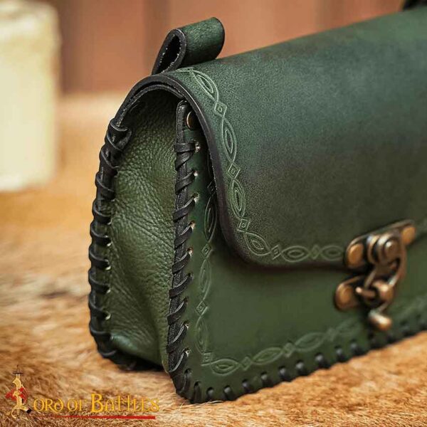 The Mythical Sorcerer Leather Belt Bag - Green