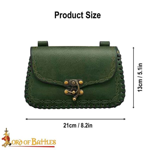 The Mythical Sorcerer Leather Belt Bag - Green