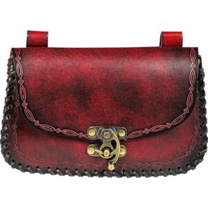 The Mythical Sorcerer Leather Belt Bag - Maroon