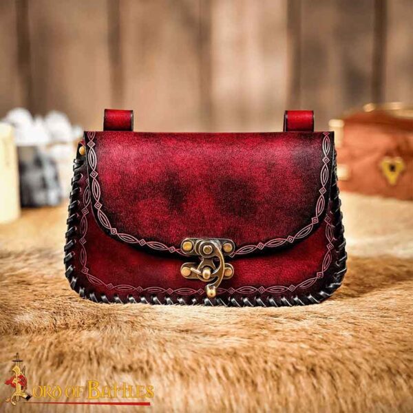 The Mythical Sorcerer Leather Belt Bag - Maroon