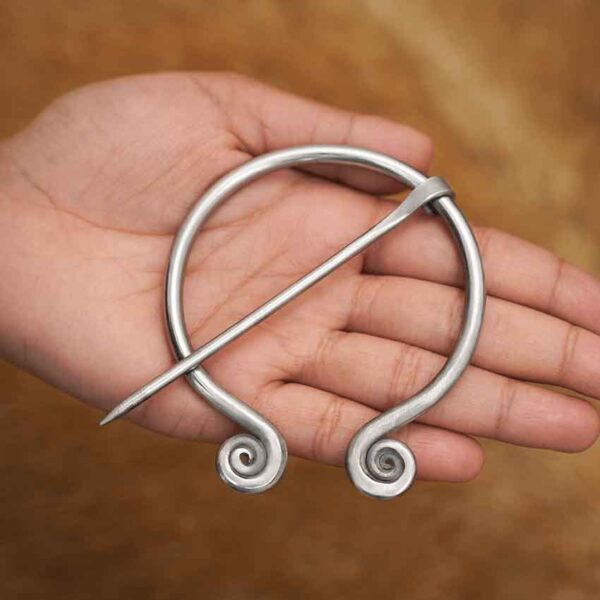 Medieval Stainless Steel Penannular Brooch