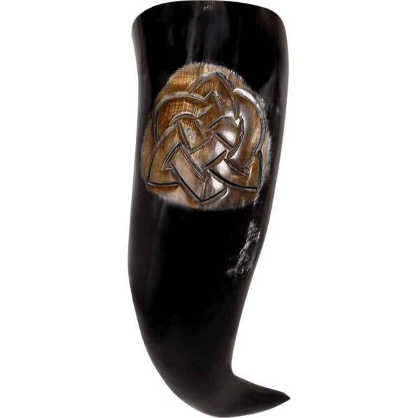 Celtic Knotwork Drinking Horn