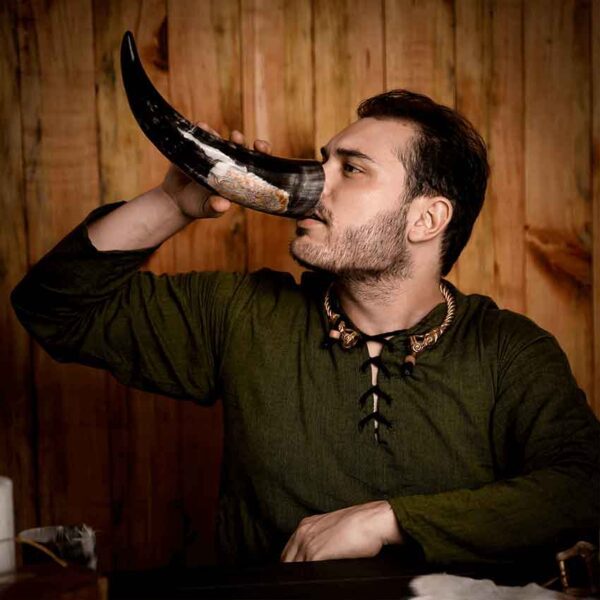 Sea Horse Drinking Horn