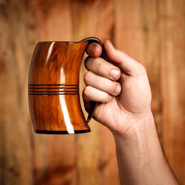 Medieval Viking Beer Horn Tankard