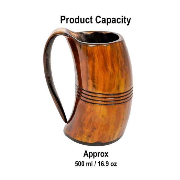 Medieval Viking Beer Horn Tankard