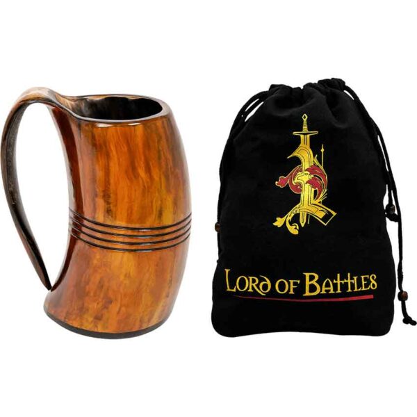 Medieval Viking Beer Horn Tankard