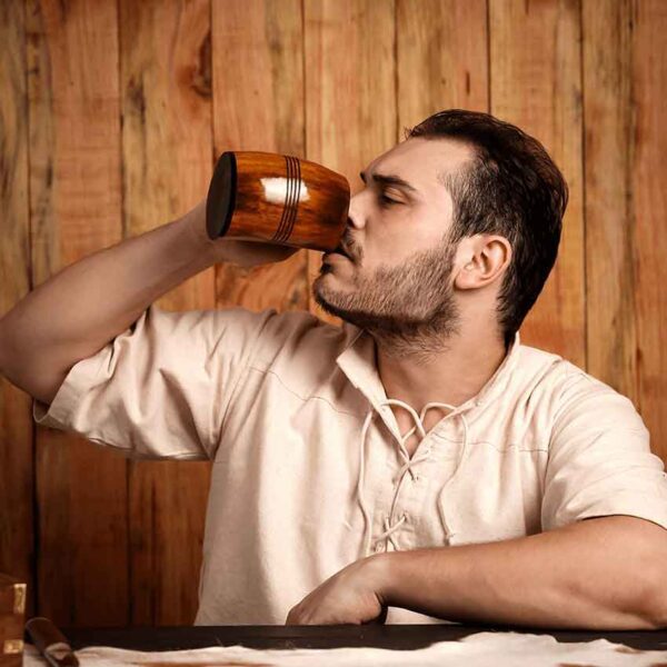 Medieval Viking Beer Horn Tankard