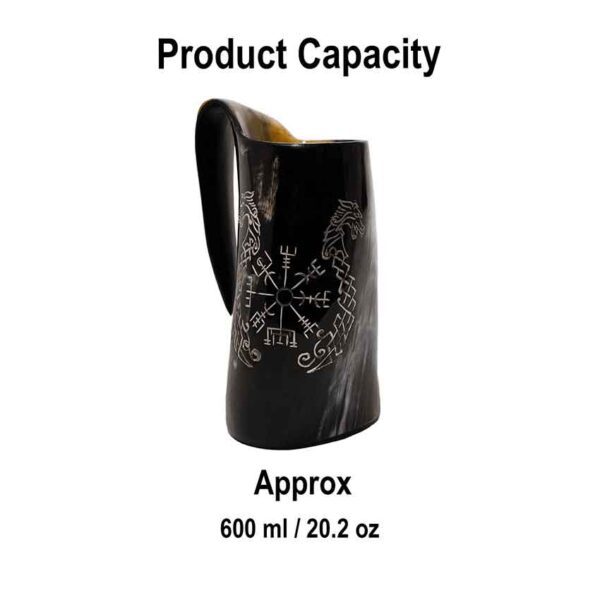 Viking Horn Vegvisir Tankard