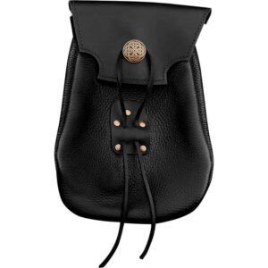 Adventurer's Medieval Belt Bag - Black