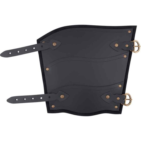 Battle Archeress Leather Bracers - Black