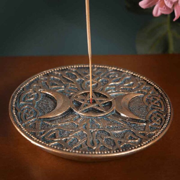 Triple Moon Incense Burner