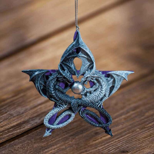 Pentagram Dragon Christmas Ornament