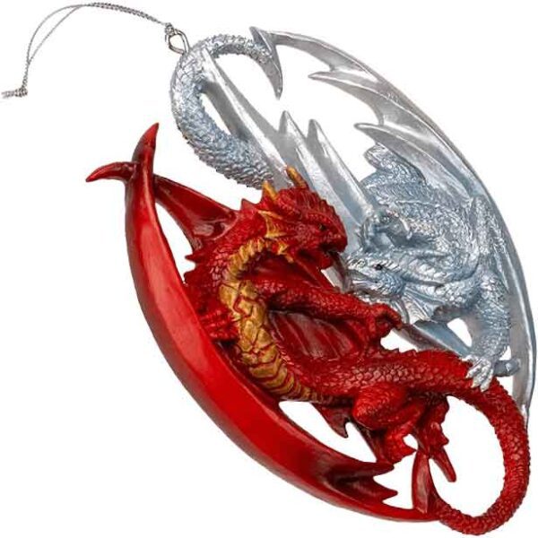 Fire and Ice Dragon Christmas Ornament