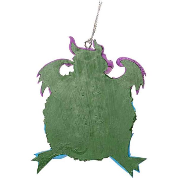 Cute Dragon Wreath Christmas Ornament