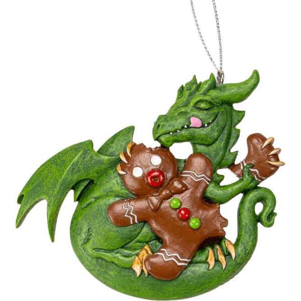 Gingerbread Dragon Christmas Ornament