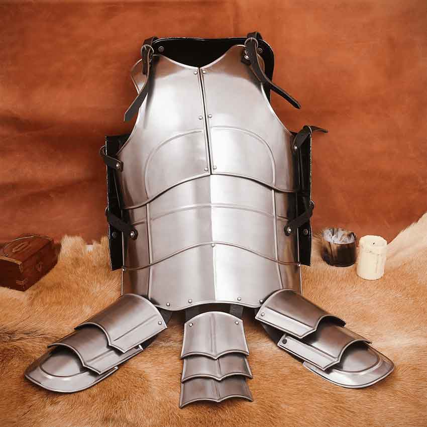 Randolf Steel Cuirass With Tassets Polished