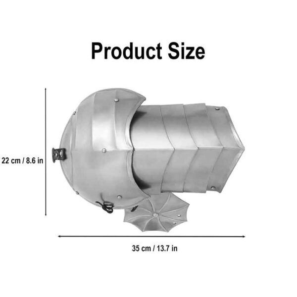 Grimwald Gothic Steel Pauldrons
