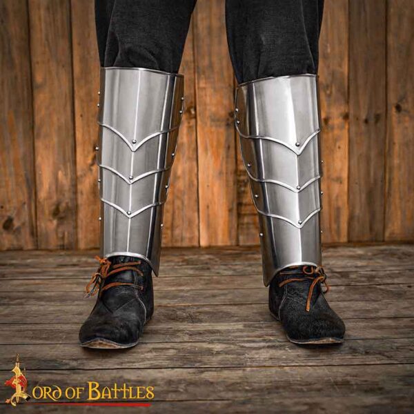 Kenric Medieval Steel Greaves