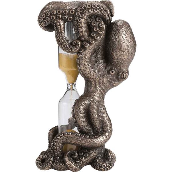 Bronze Octopus Hourglass - Golden Sand