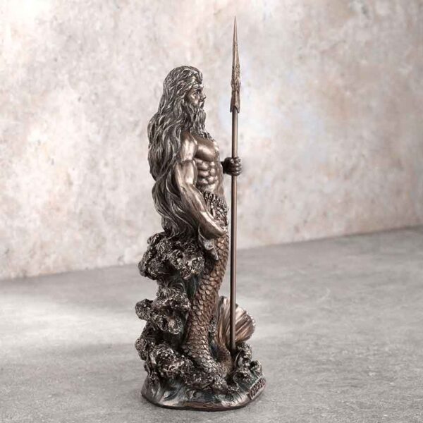 Bronze Poseidon Greek God Statue