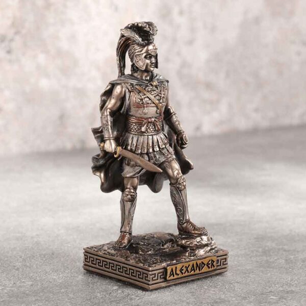 Bronze Alexander Greek Warrior Statue