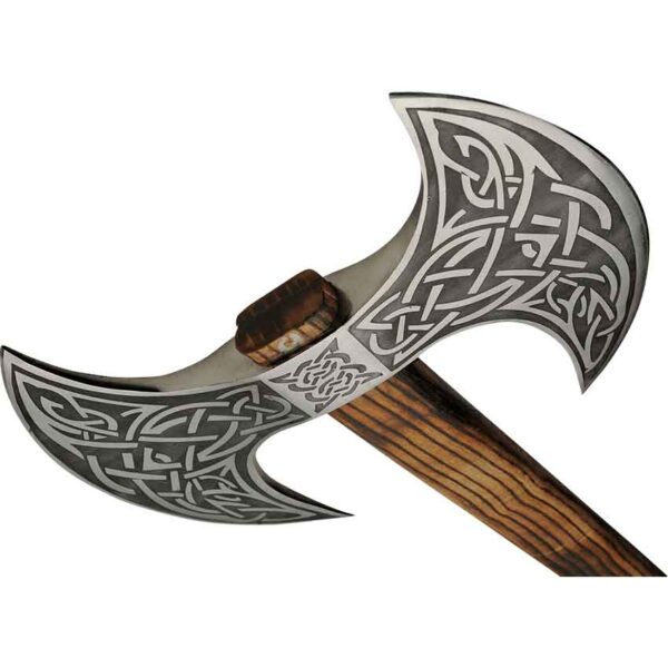 Double-Headed Celtic Battle Axe