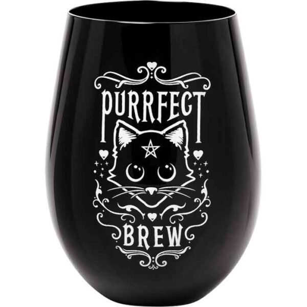 Purrfect Brew Stemless Glass