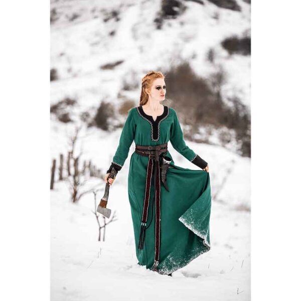 Freya Viking Dress - Green