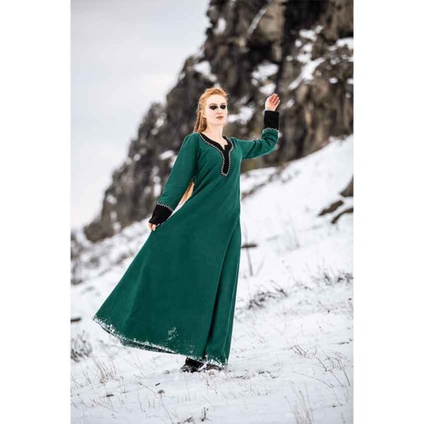 Freya Viking Dress - Green