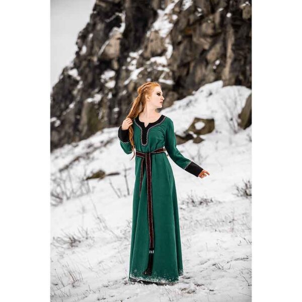 Freya Viking Dress - Green