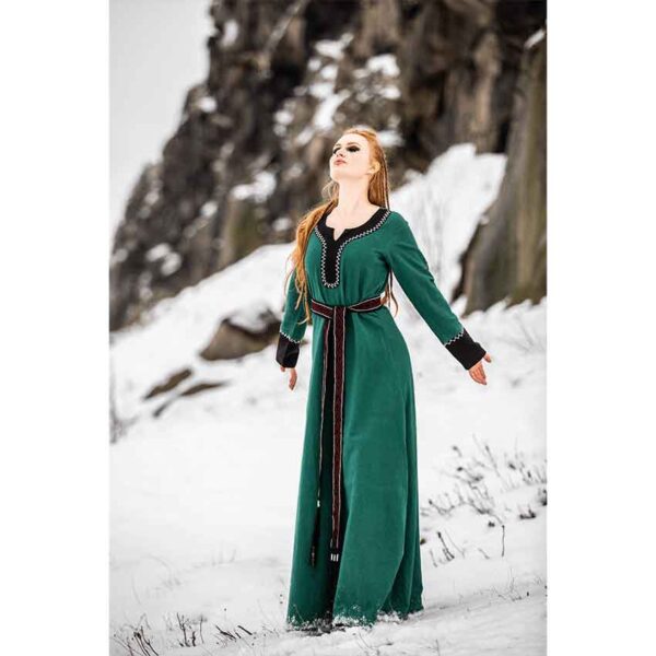 Freya Viking Dress - Green