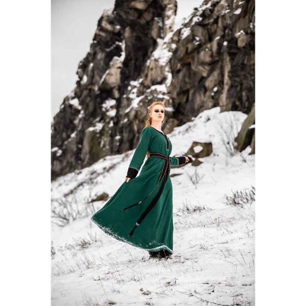 Freya Viking Dress - Green