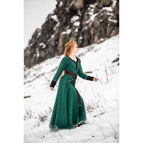 Freya Viking Dress - Green