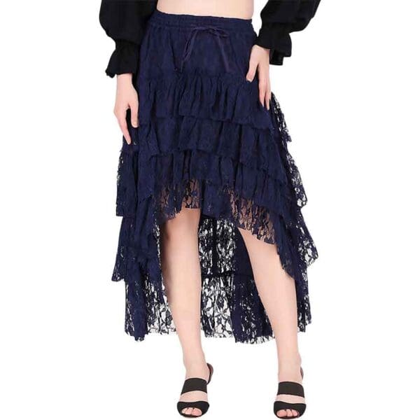 High-Low Fantasy Lace Skirt