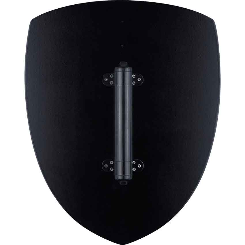 Mini Wooden White and Black Crusader Shield