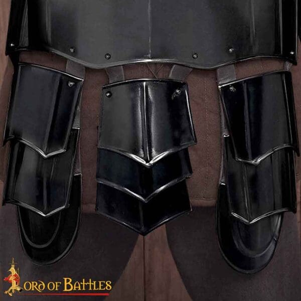 Randolf Steel Cuirass with Tassets - Blackened