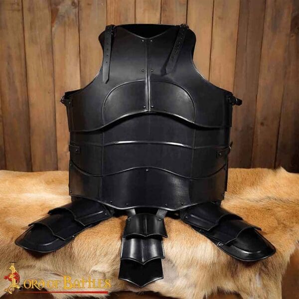 Randolf Steel Cuirass with Tassets - Blackened