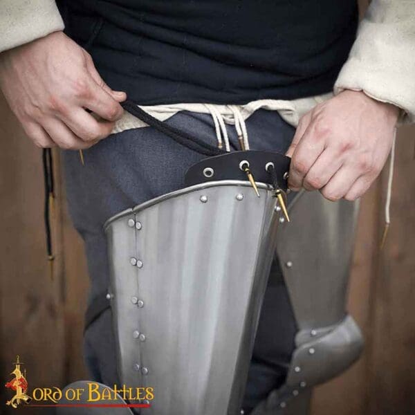 Late Medieval Knight's Steel Leg Armor