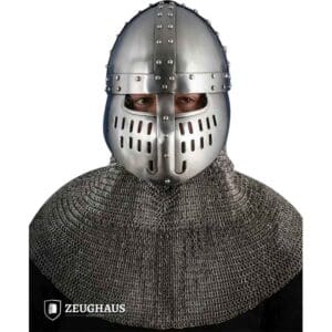 Norman Faceplate Spangenhelm - Polished