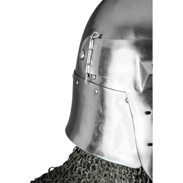 14th Century Bascinet Helmet - Polished